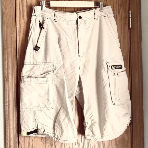 Bugle Boy Shorts Vintage Mens Bugle Boy 2 Inseam Cargo Shorts Size